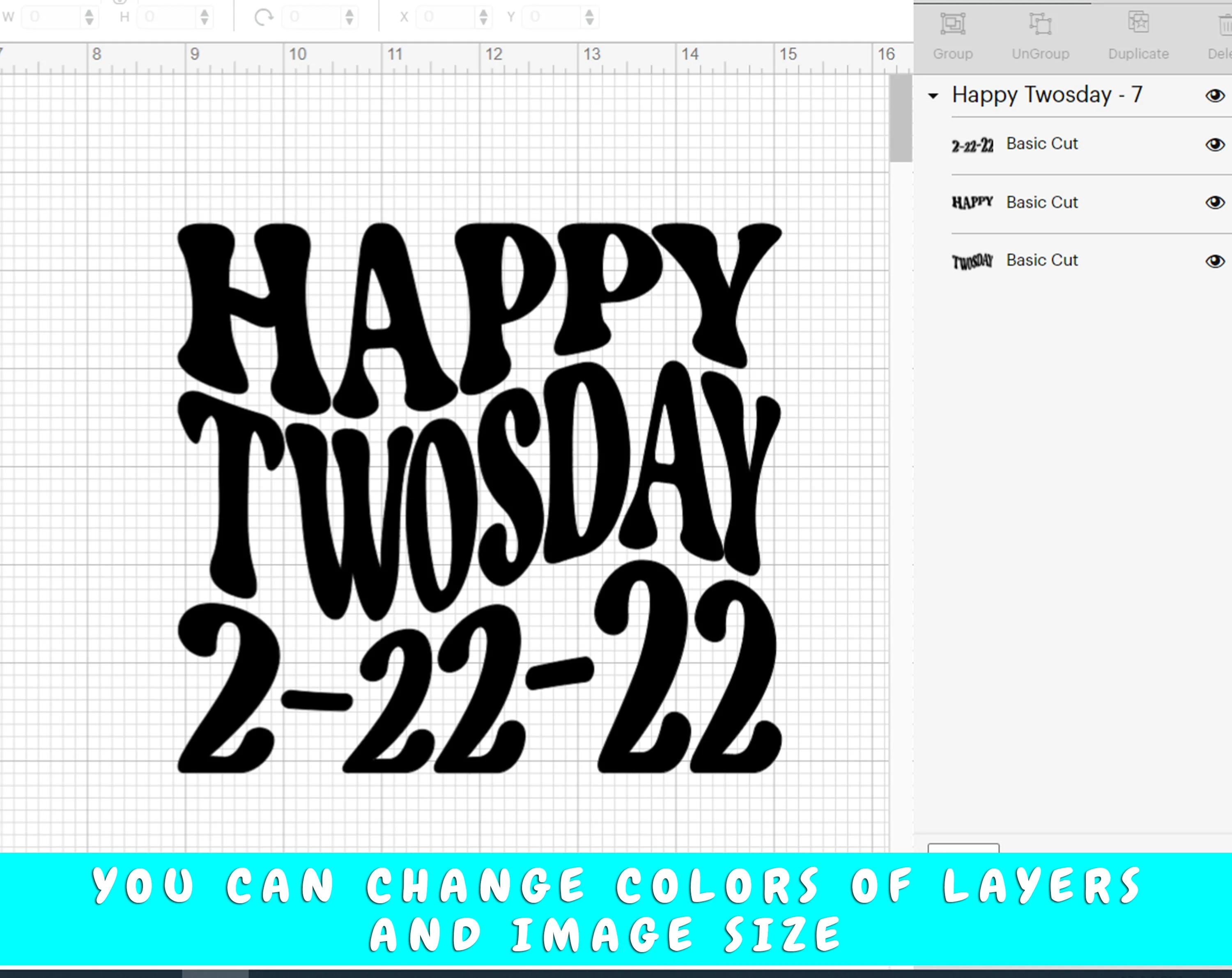 Happy Twosday SVG, 22 February 2022 SVG Cut File, Twosday SVG - Image 4