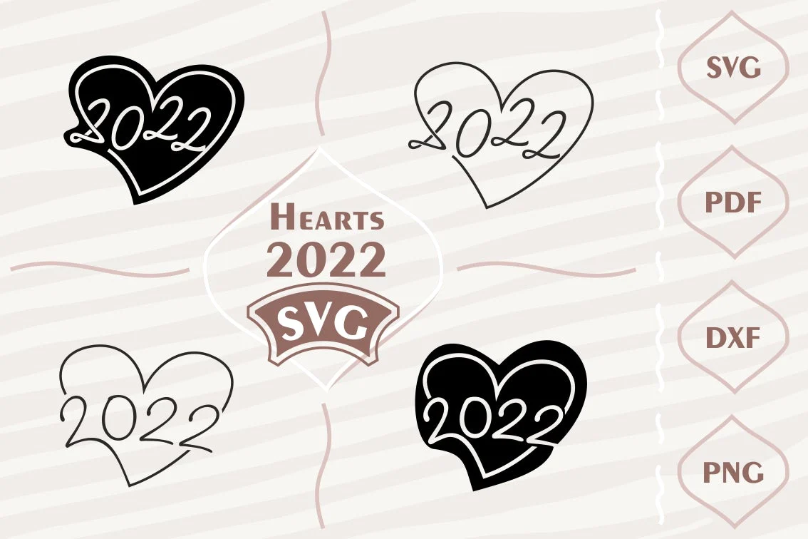 Hearts 2022 - SVG bundle