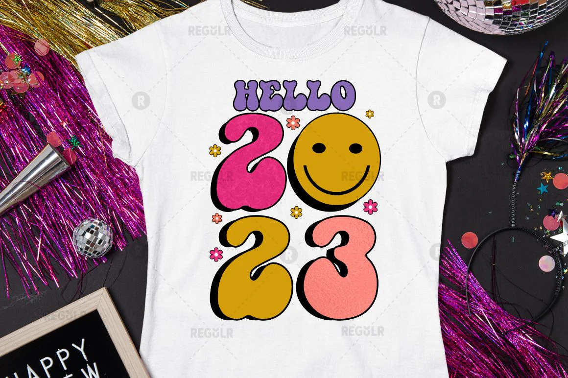 Hello 2023 Sublimation PNG - Image 2
