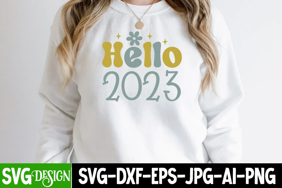 Hello 2023 SVG Cut File
