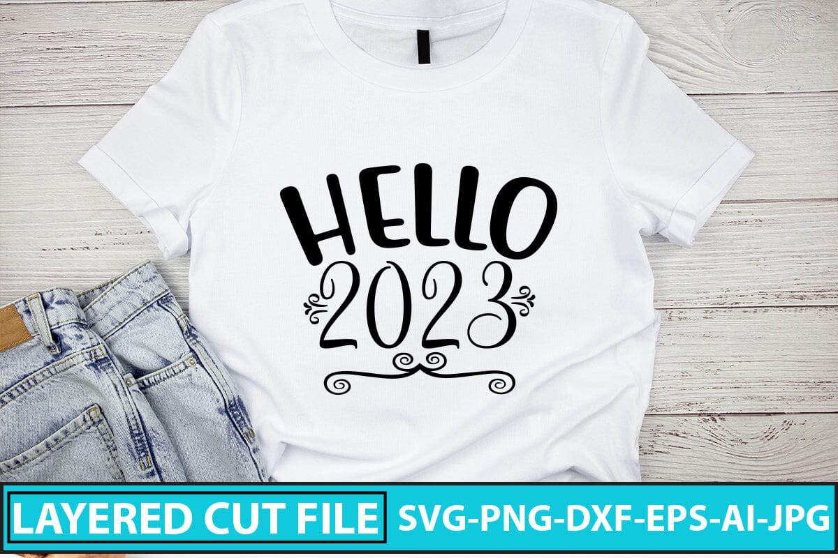 Hello 2023 SVG Cut File