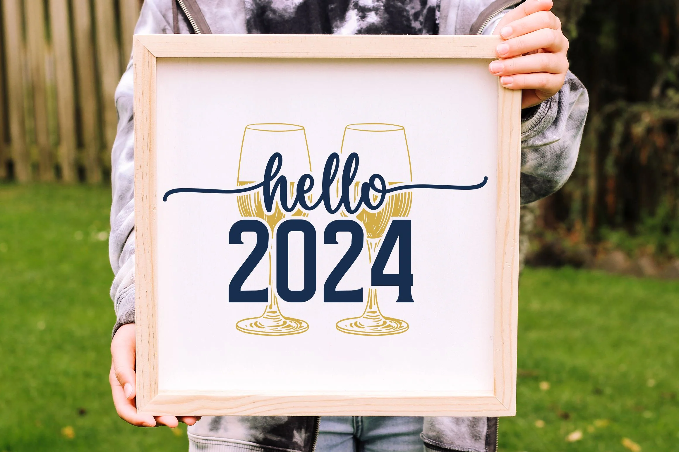 Hello 2024 svg design - Image 3