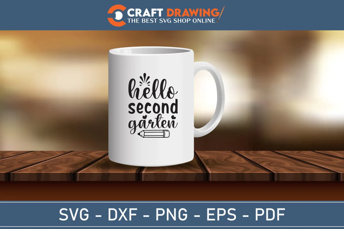 Hello Second Garten Back To School Svg Teacher Svg School Svg First Day Of School Graduation Svg Back To School Back To School Shirt Back To School Png - Image 2