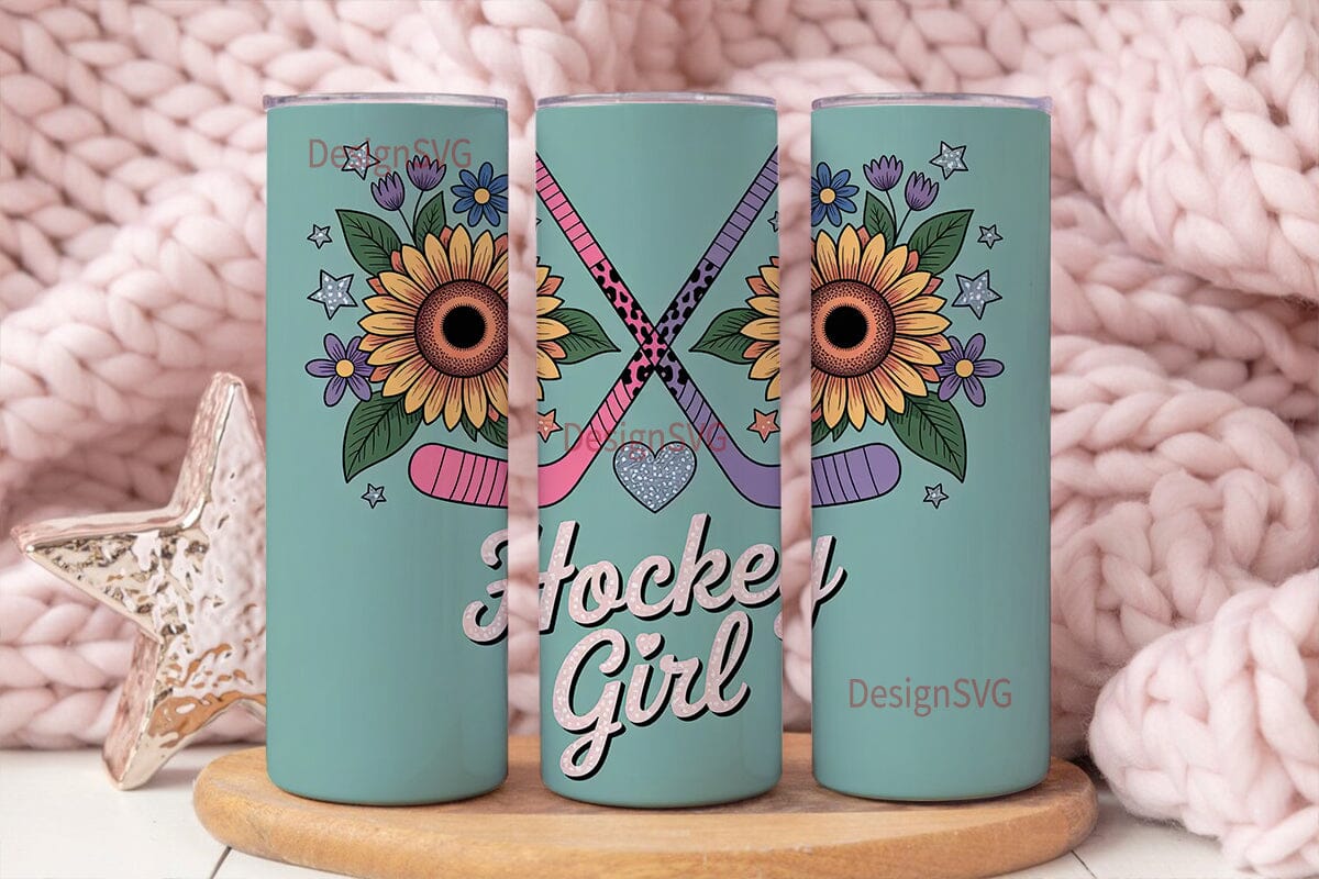 Hockey Girl 20oz Tumbler Wrap