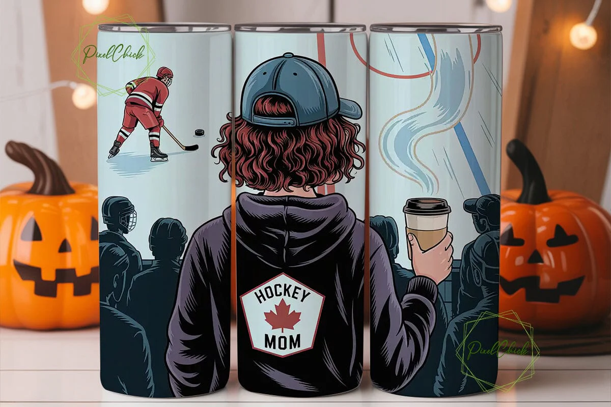 Hockey Mom 20oz Tumbler Wrap - Image 2