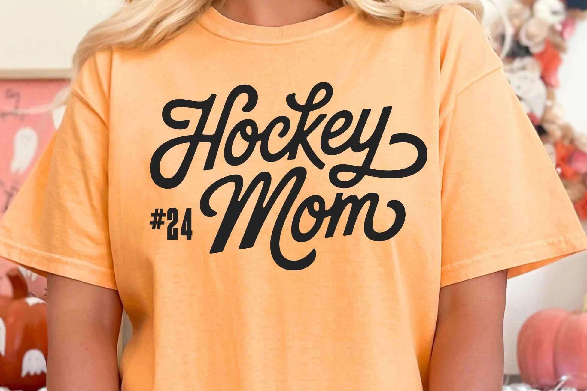 Hockey Mom Shirt SVG Template, Cricut, Silhouette - Image 3