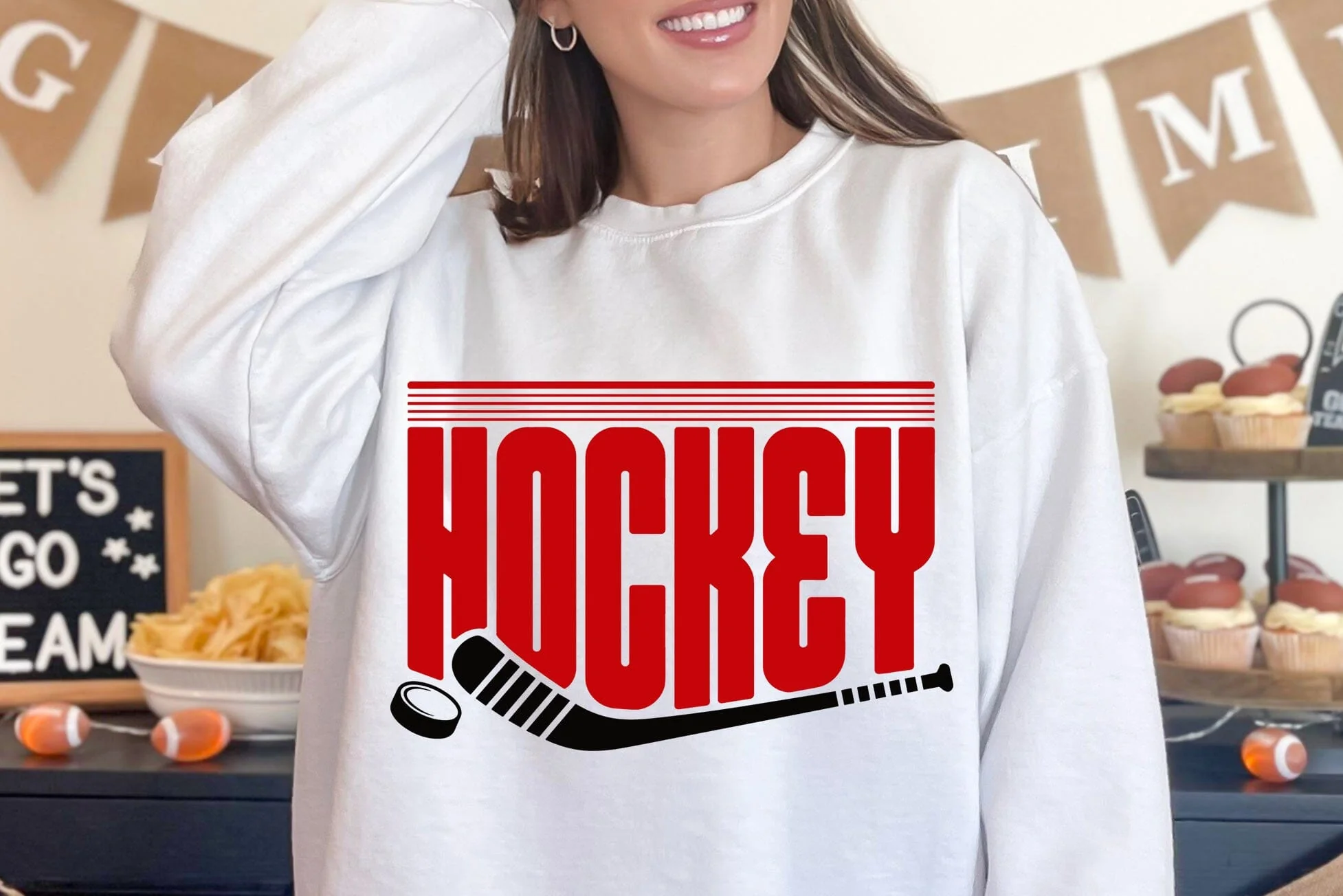 Hockey Team SVG Bundle, Logo Templates for Cricut, Silhouette - Image 2