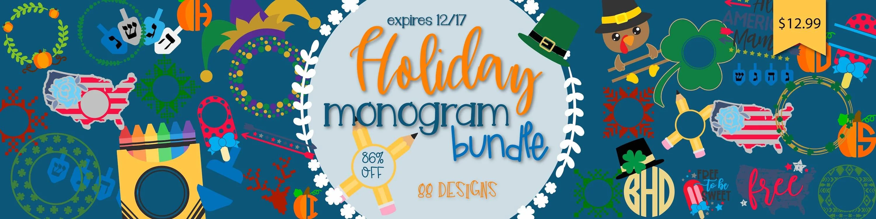 All Holiday Monogram Bundle - Image 2