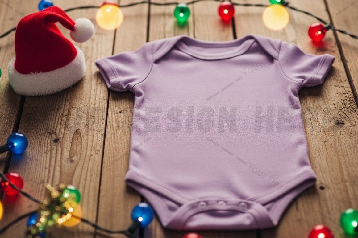 Holiday themed baby onesie