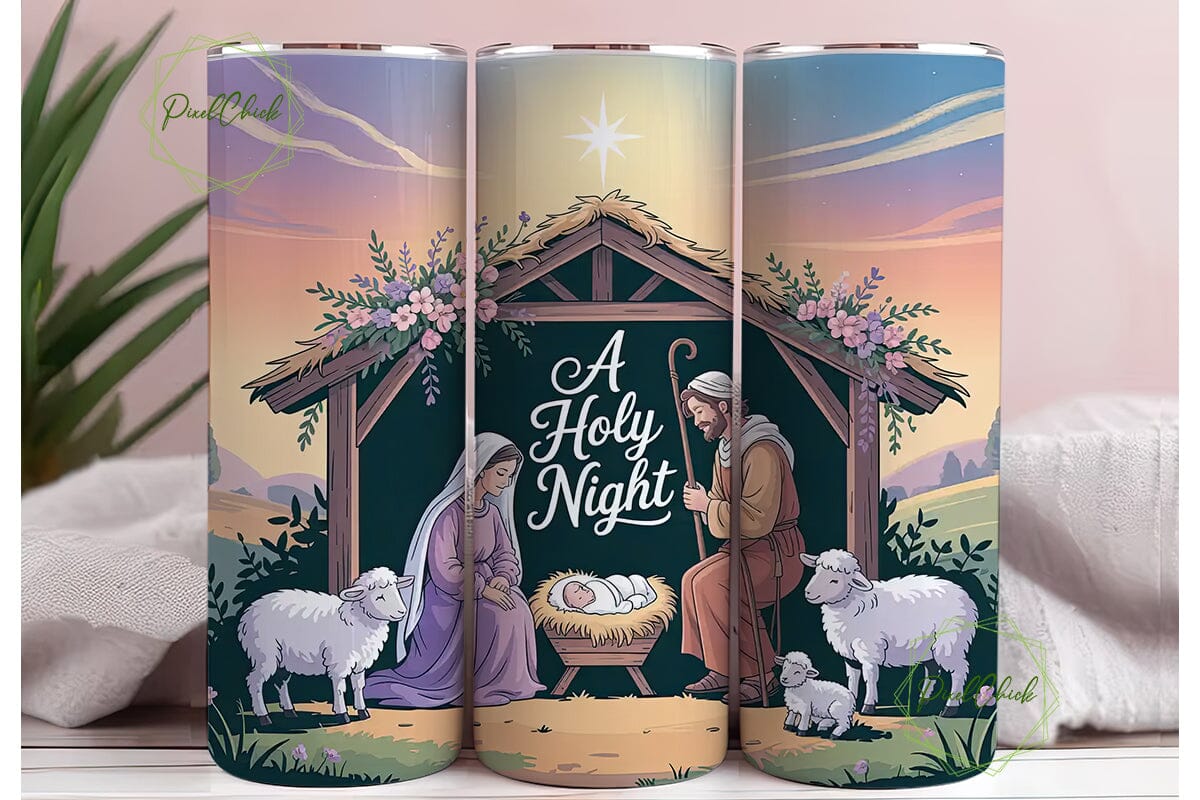 Holy Night 20oz Tumbler Wrap - Image 3