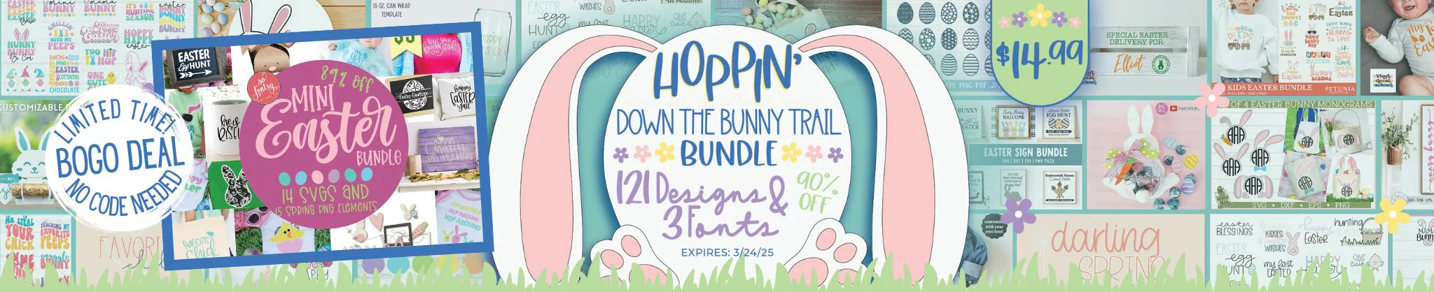 Hoppin' Down The Bunny Trail Design Bundle - Image 2