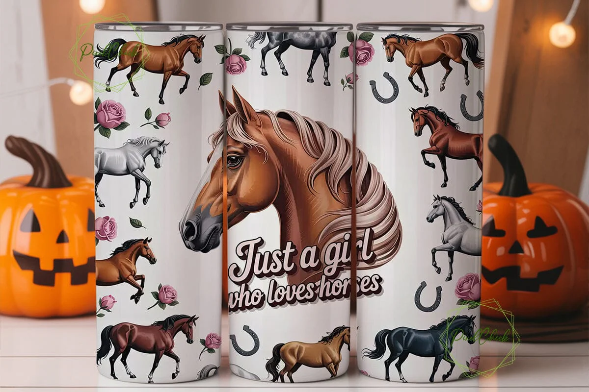 Horse Girl 20oz Tumbler Wrap - Image 2