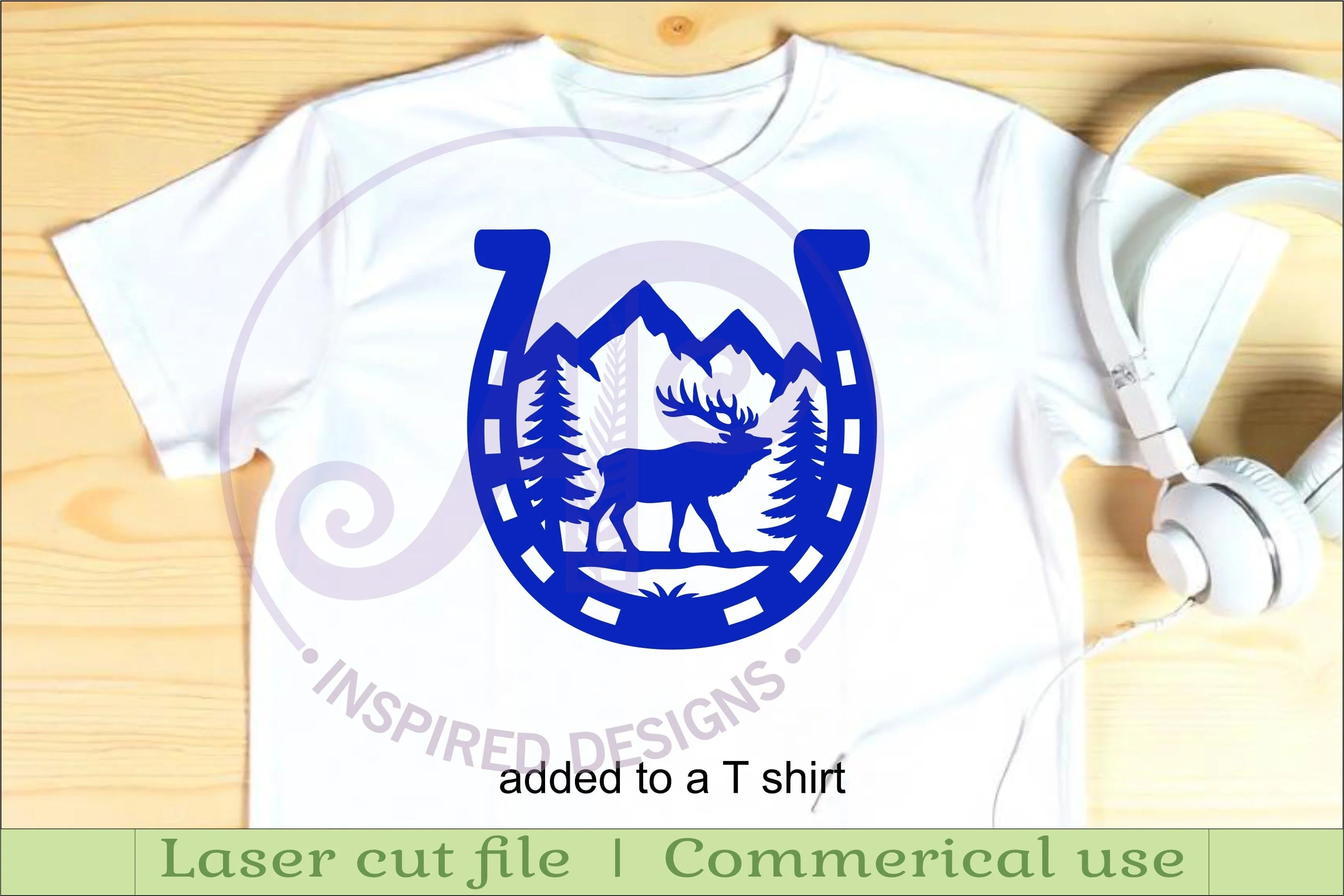 Horse Shoe Elk animal wall sign - Image 3