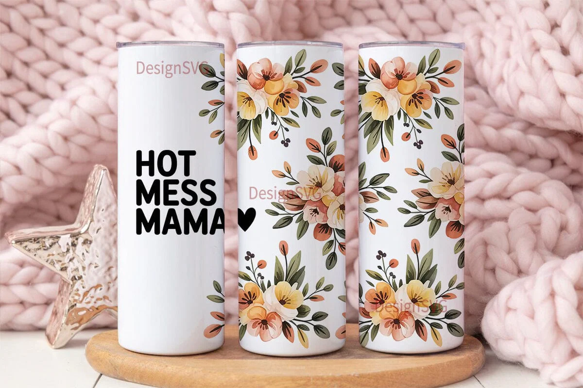 Hot Mess Mama 20oz Tumbler Wrap