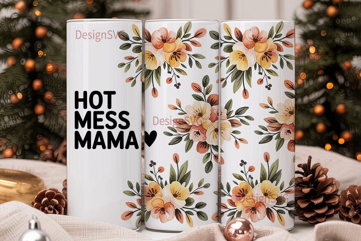 Hot Mess Mama 20oz Tumbler Wrap - Image 2