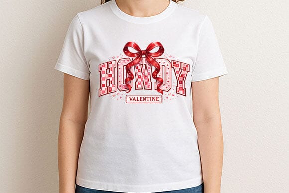 Howdy Valentine Western Bow PNG - Image 2