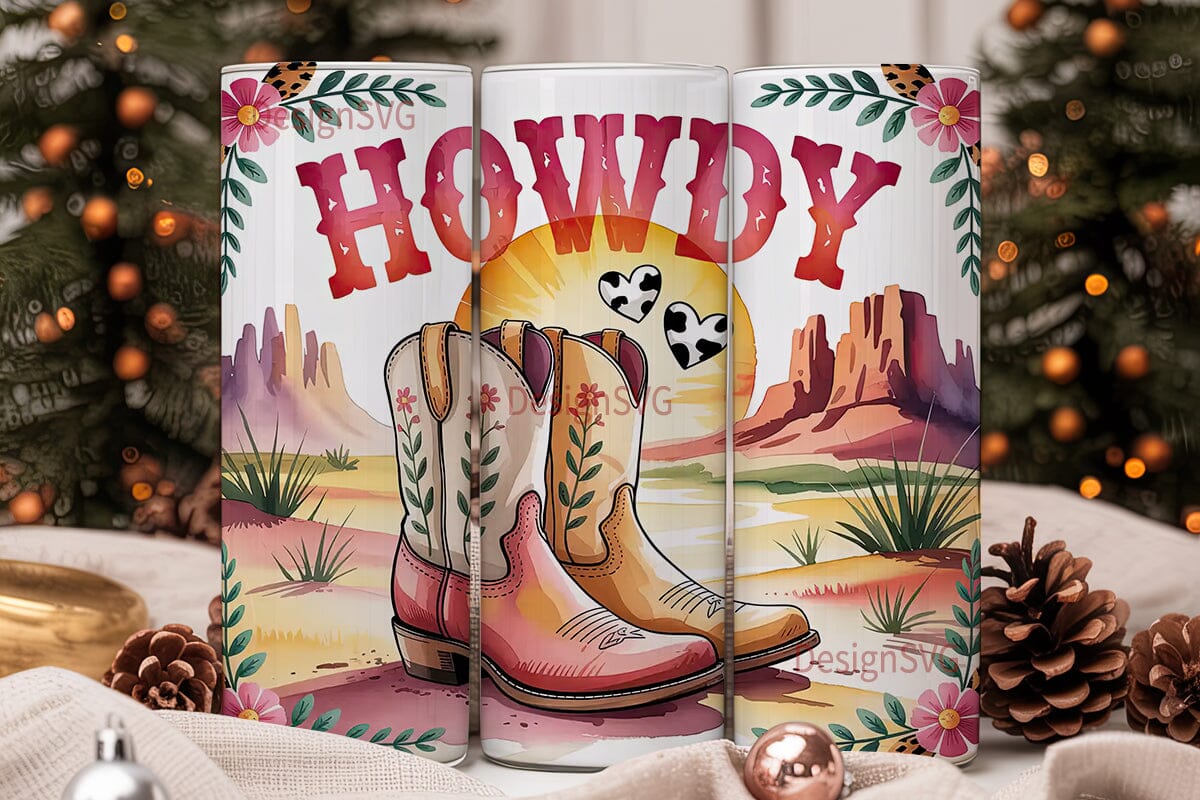 Howdy Western Tumbler Wrap - Image 2