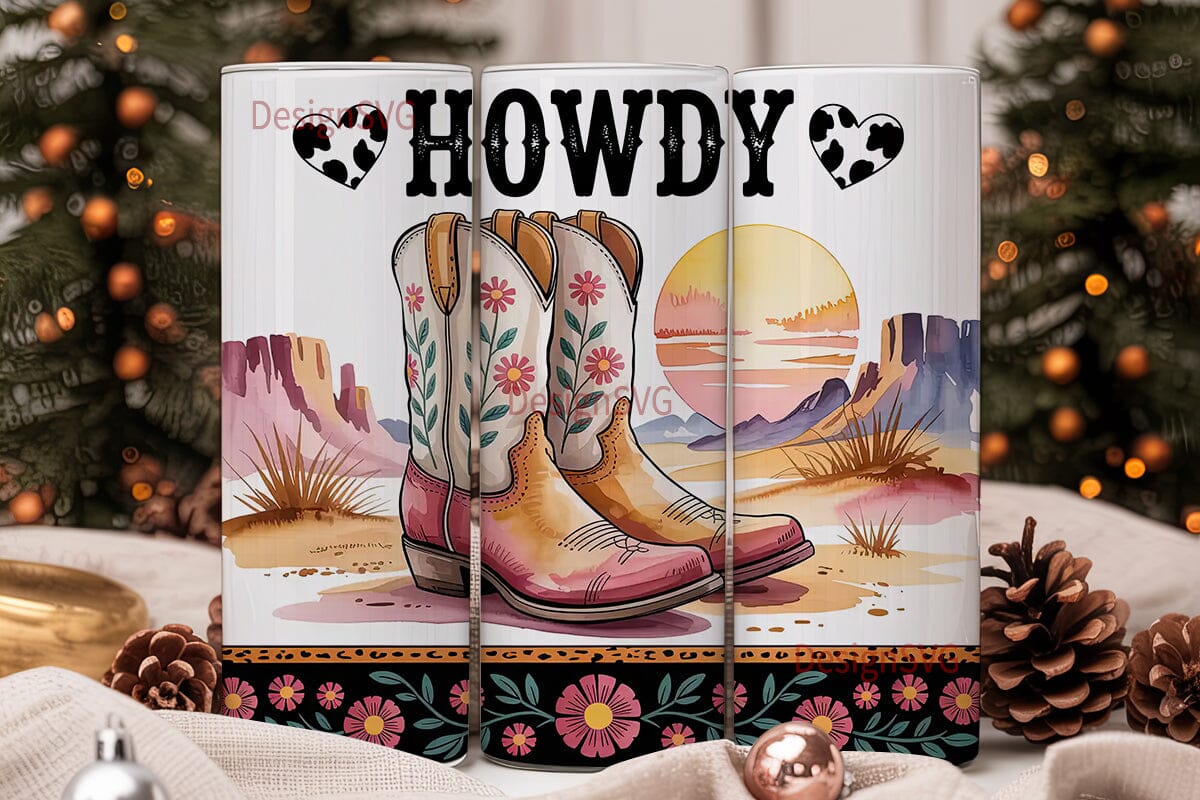Howdy Western Tumbler Wrap - Image 2