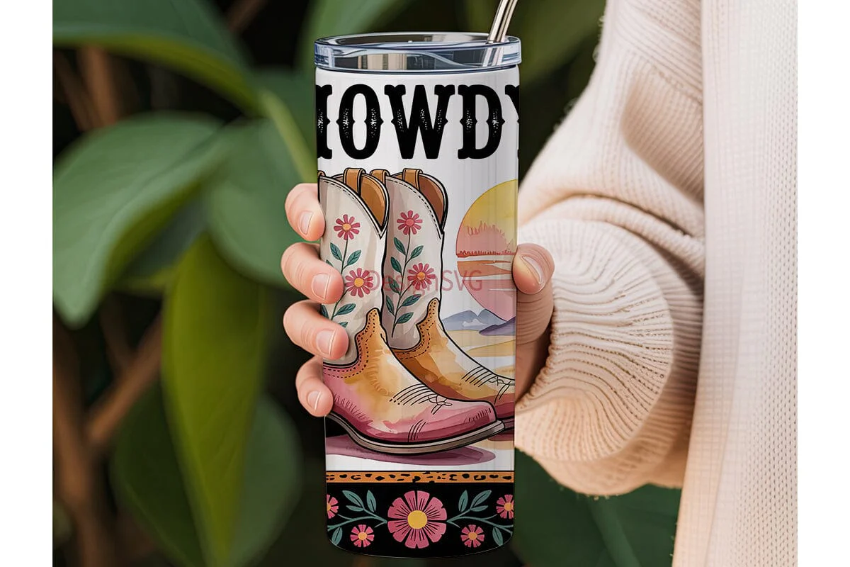 Howdy Western Tumbler Wrap - Image 3