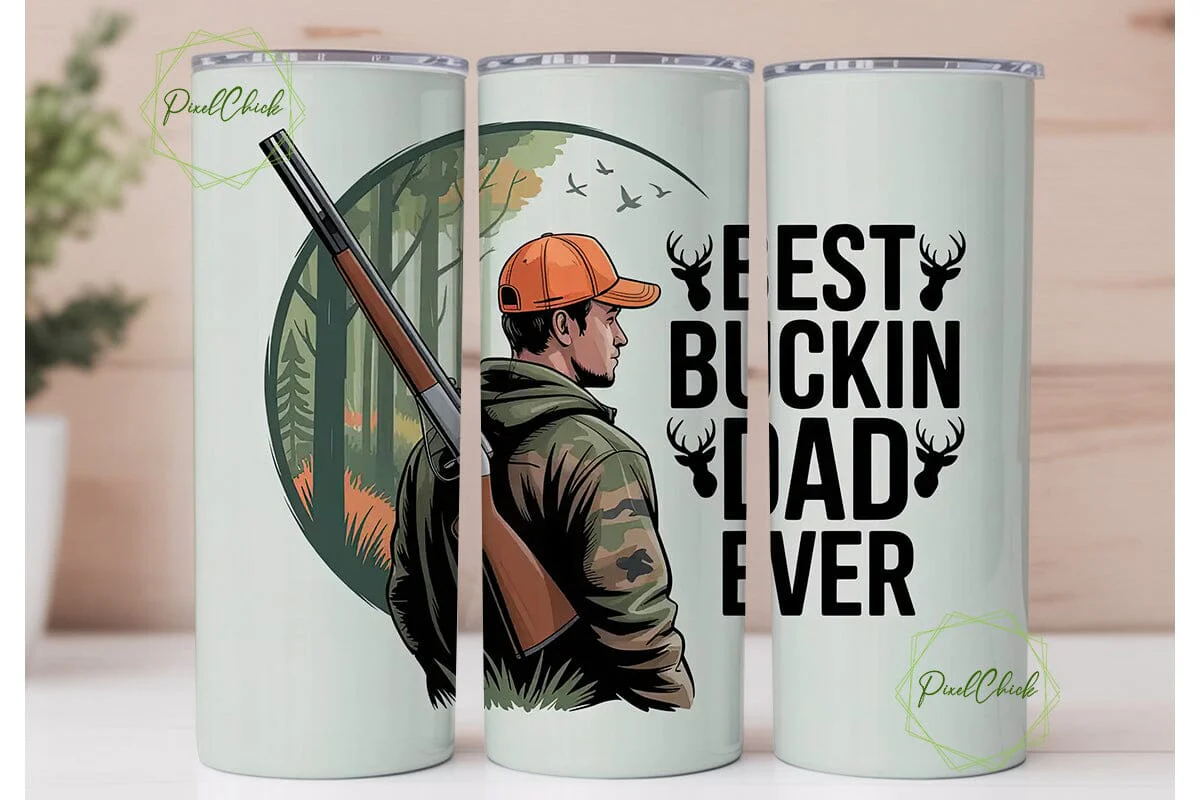 Hunting Dad 20oz Tumbler Wrap