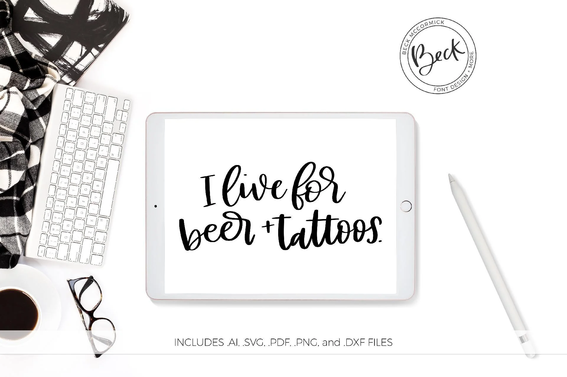 I Live For Beer and Tattoos SVG