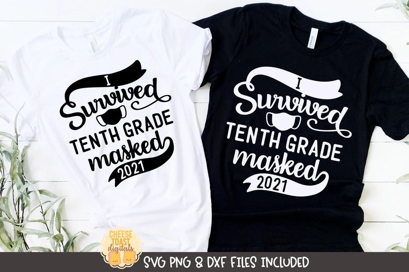 I Survived Tenth Grade Masked 2021 SVG | Last Day of School T-Shirt