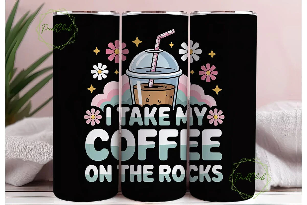 Iced Coffee on the Rocks 20oz Tumbler - Image 3