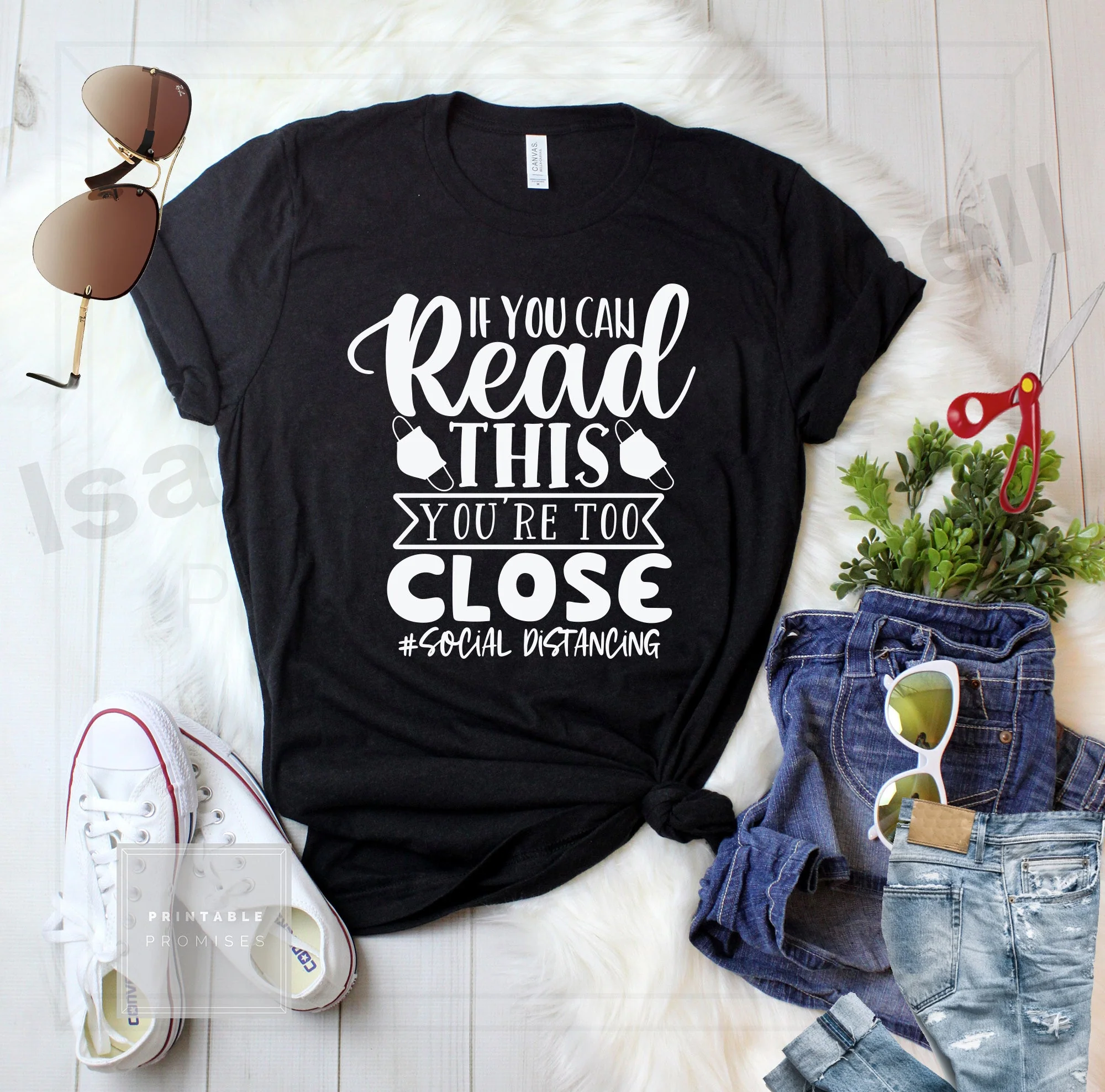 if you can read this you're too close svg, covid t shirt svg, social distancing t shirt svg, cut files, covid t shirt svg, covid 19 svg - Image 3