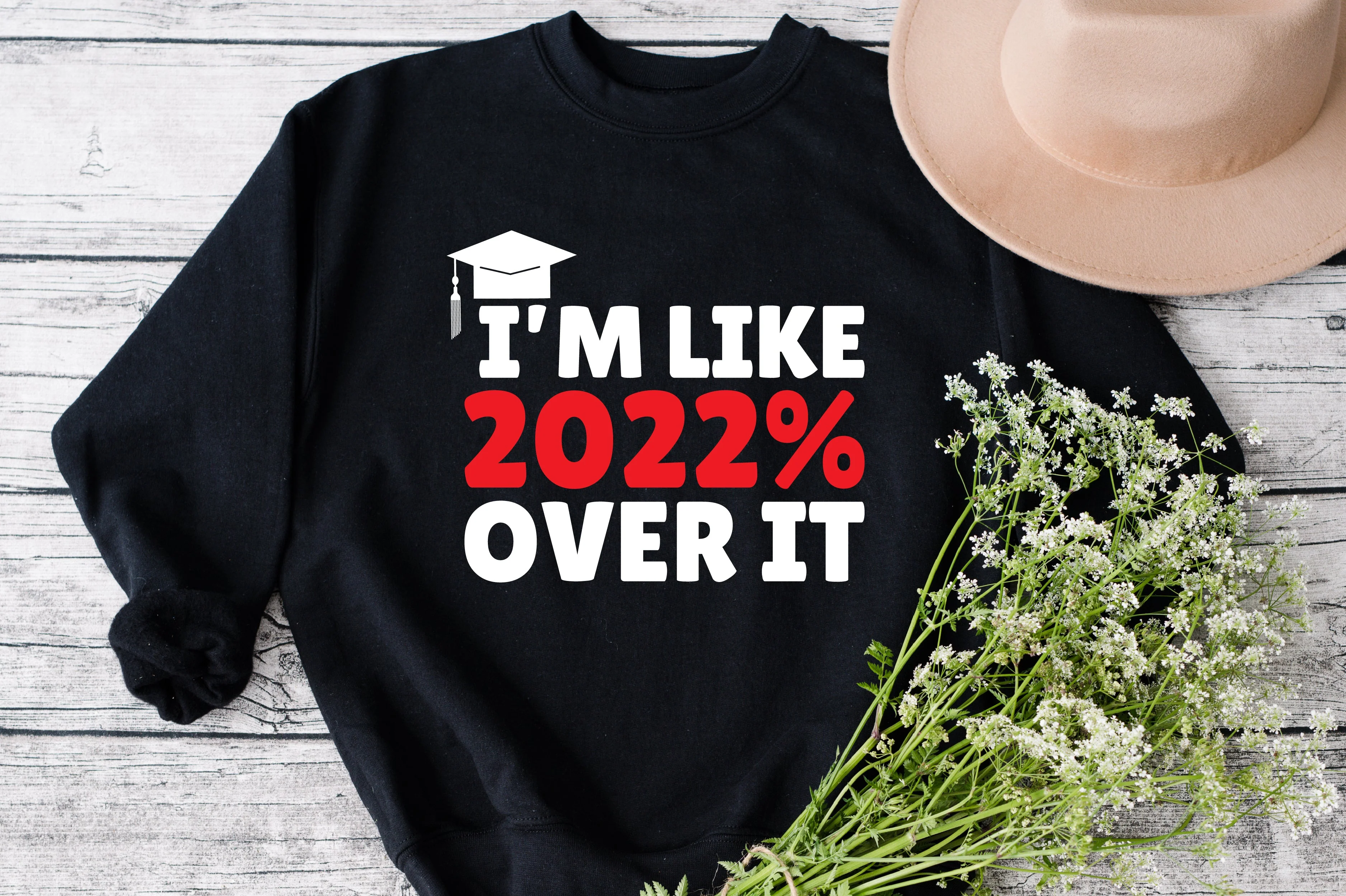 I'm like 2022 done SVG, Graduation Quote SVG, Cut File clipart  printable commercial use instant download - Image 3