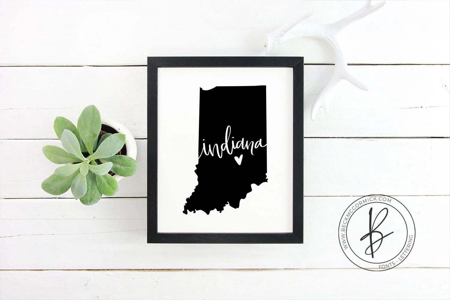 Indiana Heart SVG - Image 2