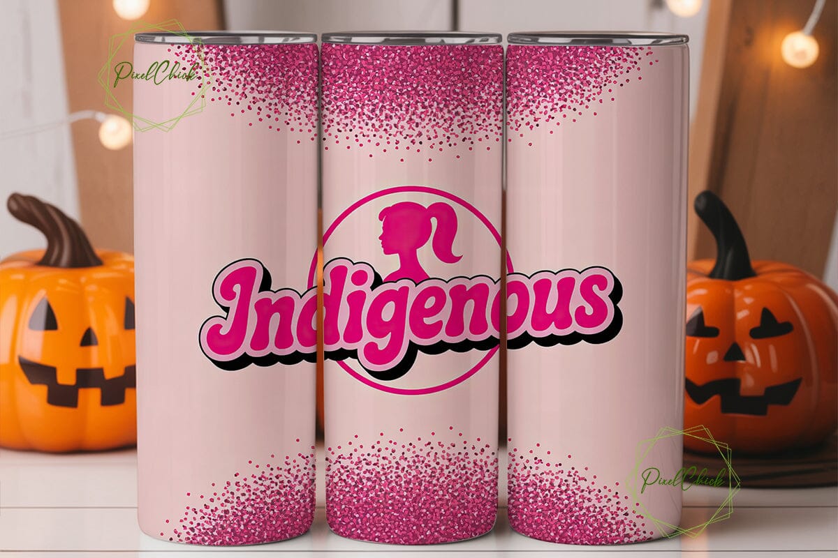 Indigenous Barbie 20oz Tumbler Design - Image 2