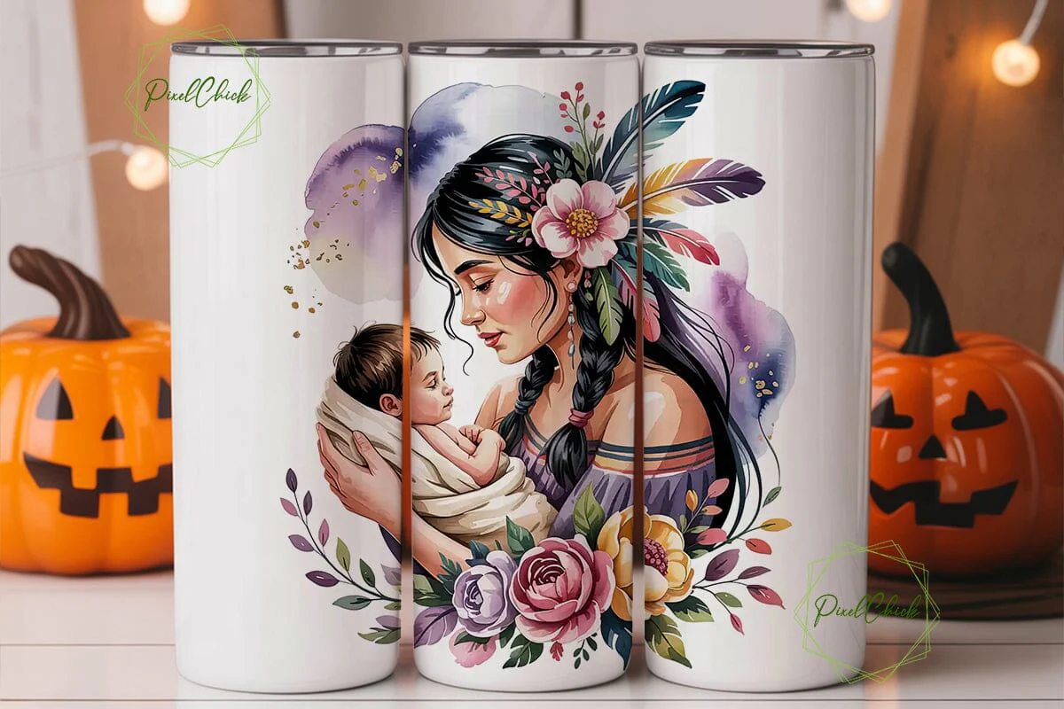 Indigenous Mother 20oz Tumbler Wrap - Image 2