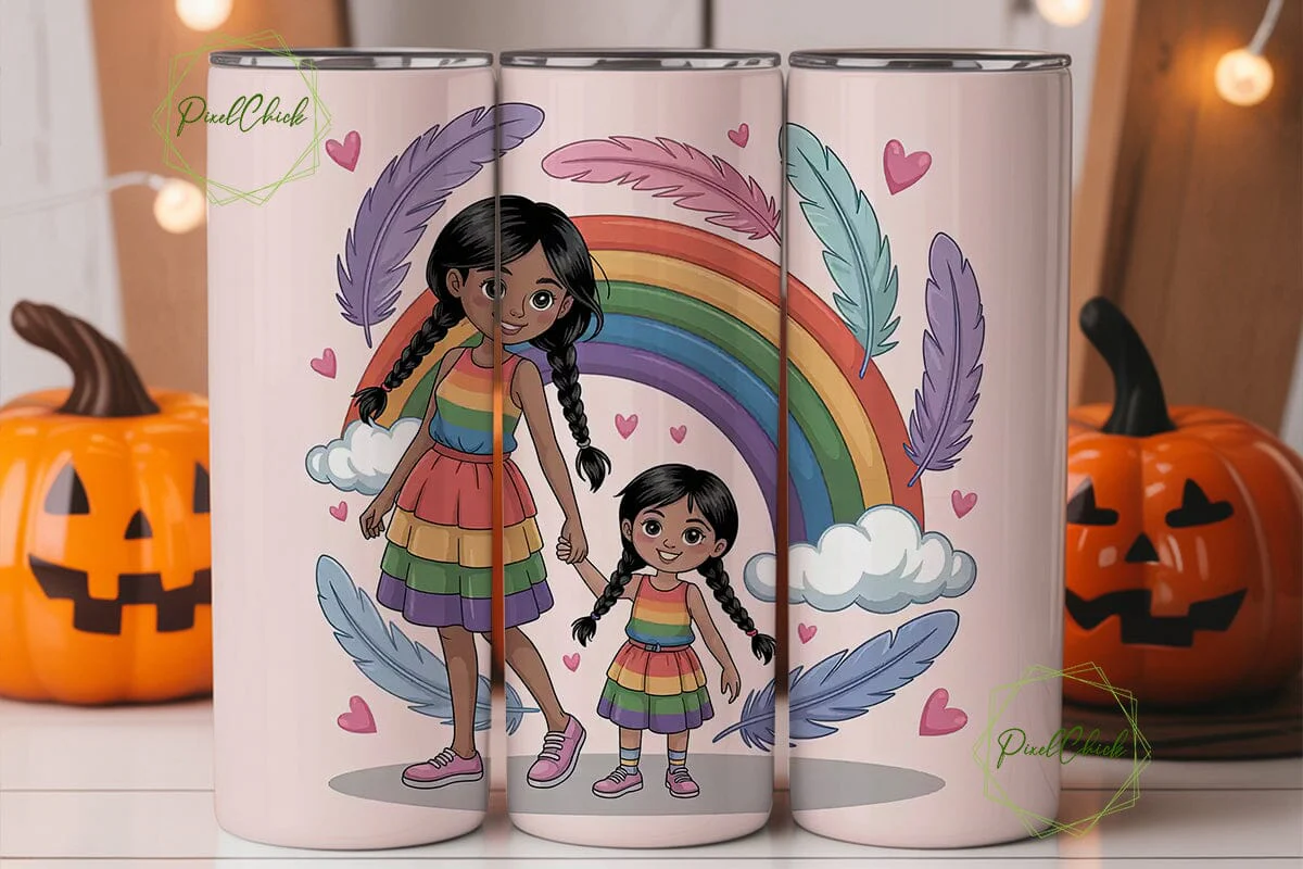 Indigenous Mother & Daughter Tumbler - Image 2