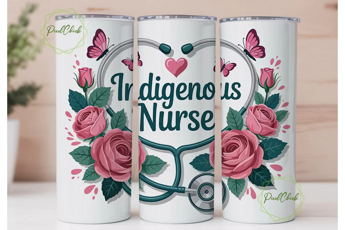 Indigenous Nurse 20oz Tumbler Design