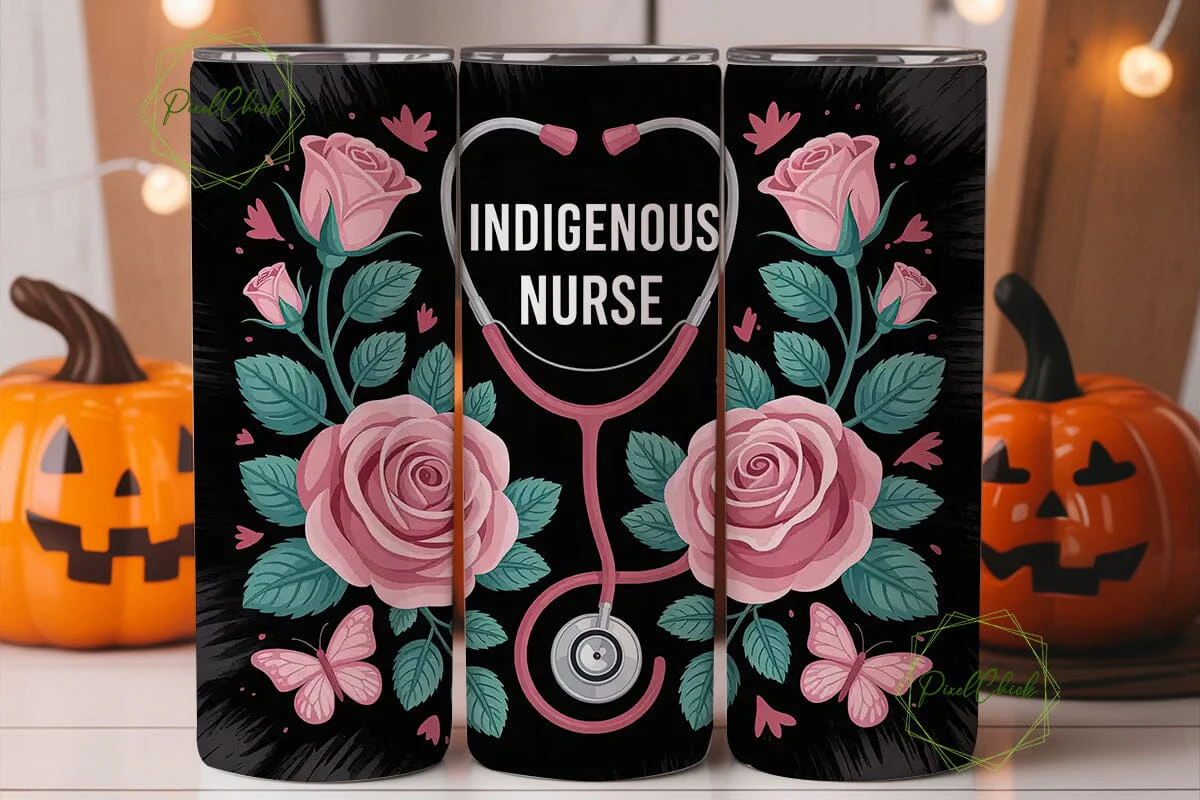 Indigenous Nurse 20oz Tumbler Design - Image 2
