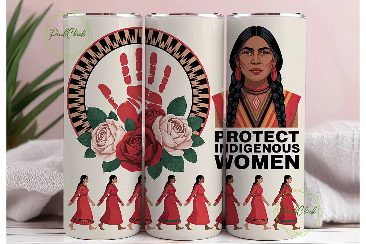 Indigenous Women 20oz Tumbler Wrap - Image 3