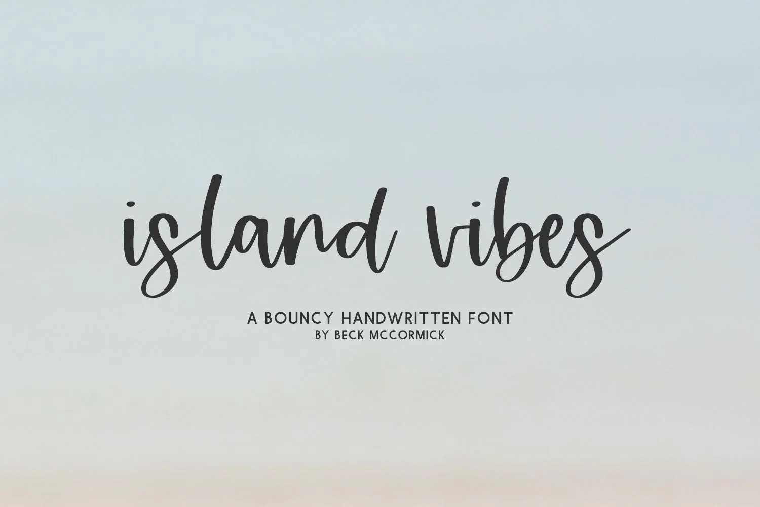 Island Vibes Script Font