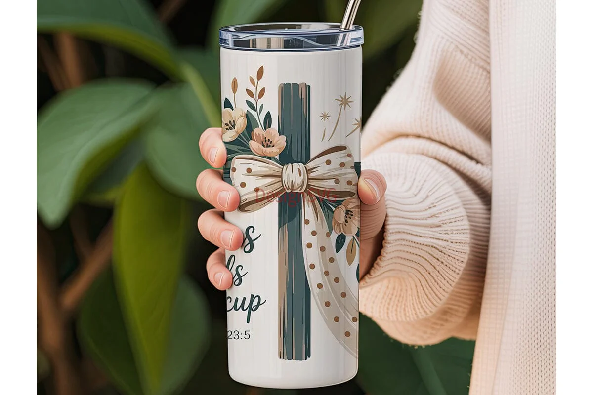 Jesus Fills My Cup 20oz Tumbler Wrap - Image 3