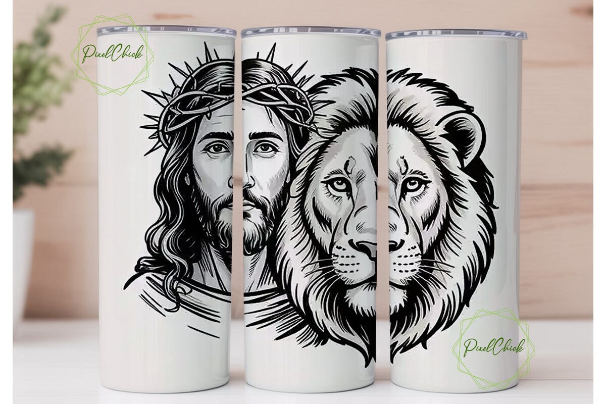 Jesus Lion Faith 20oz Tumbler Wrap