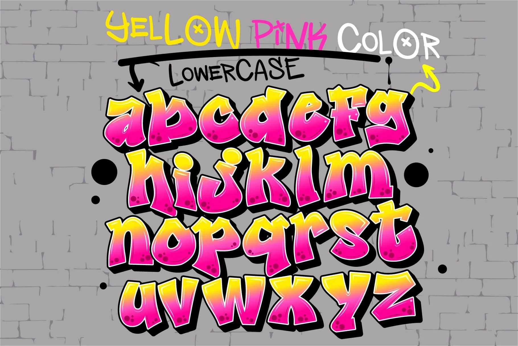 Judge Color Font-Yellow Pink - Image 7