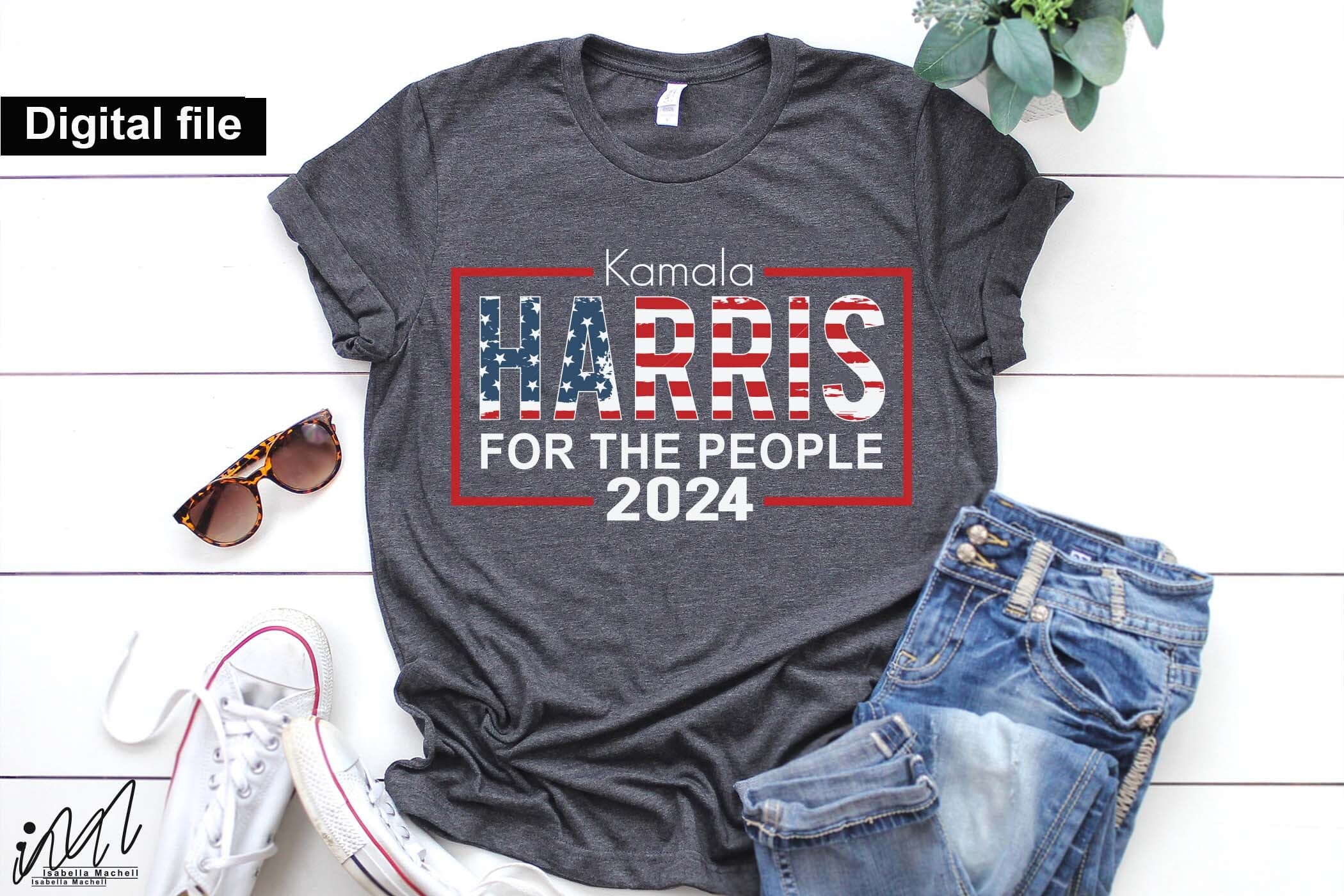 Kamala Harris for the people svg, I'm voting Kamala,Kamala Harris 2024,Democratic t shirt,Kamala Harris svg,Gift for Her,Kamala Harris t shirt,Madam President - Image 2