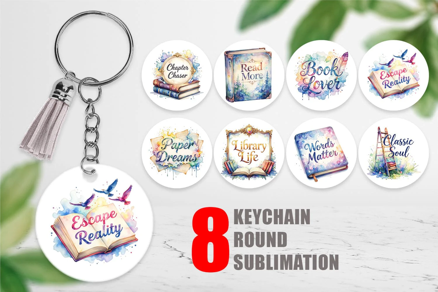 Keychain Bookworm Quotes
