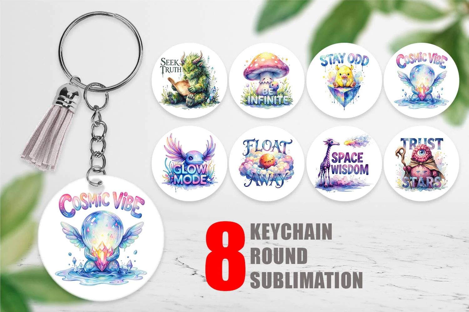 Keychain Unique Odd Alien Quotes