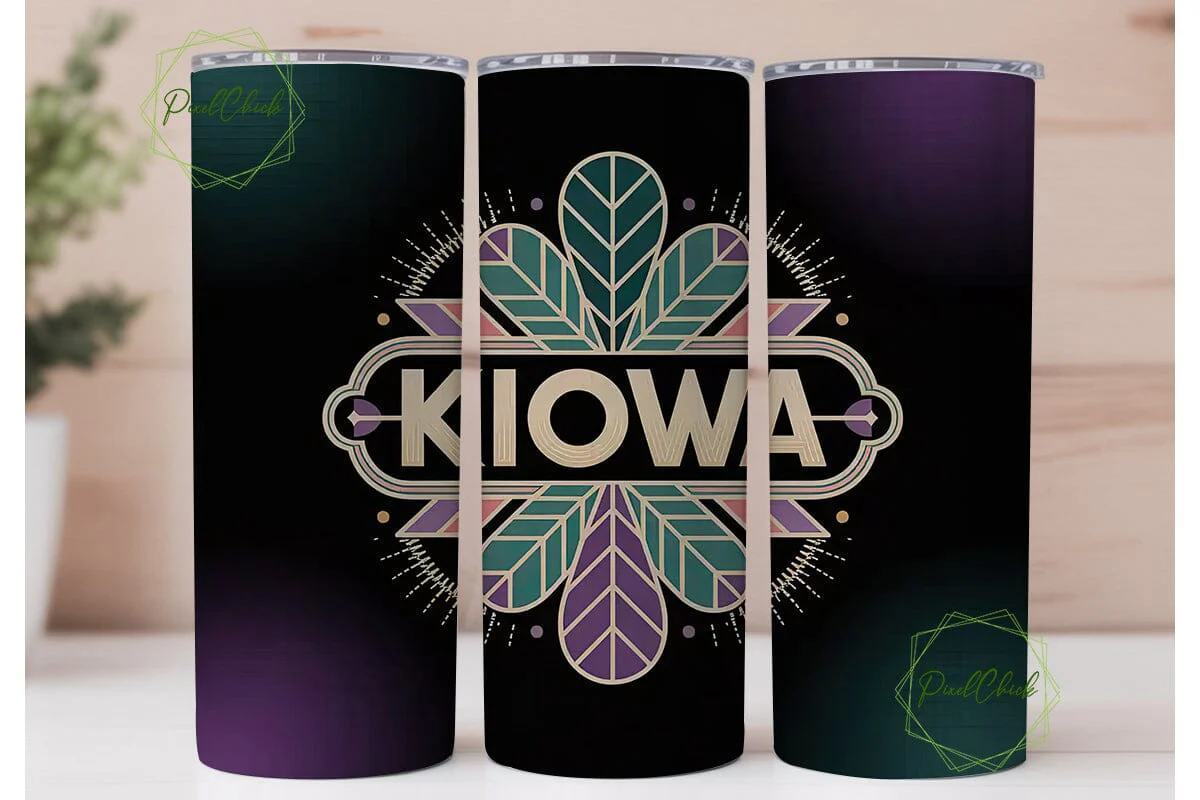 Kiowa Feather Tumbler Wrap