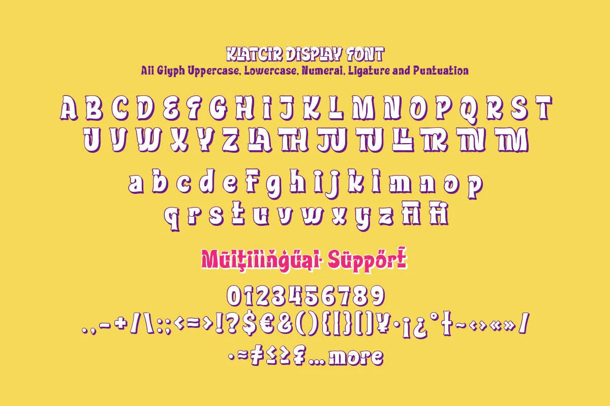 Klatcir - Playful Display Font - Image 9