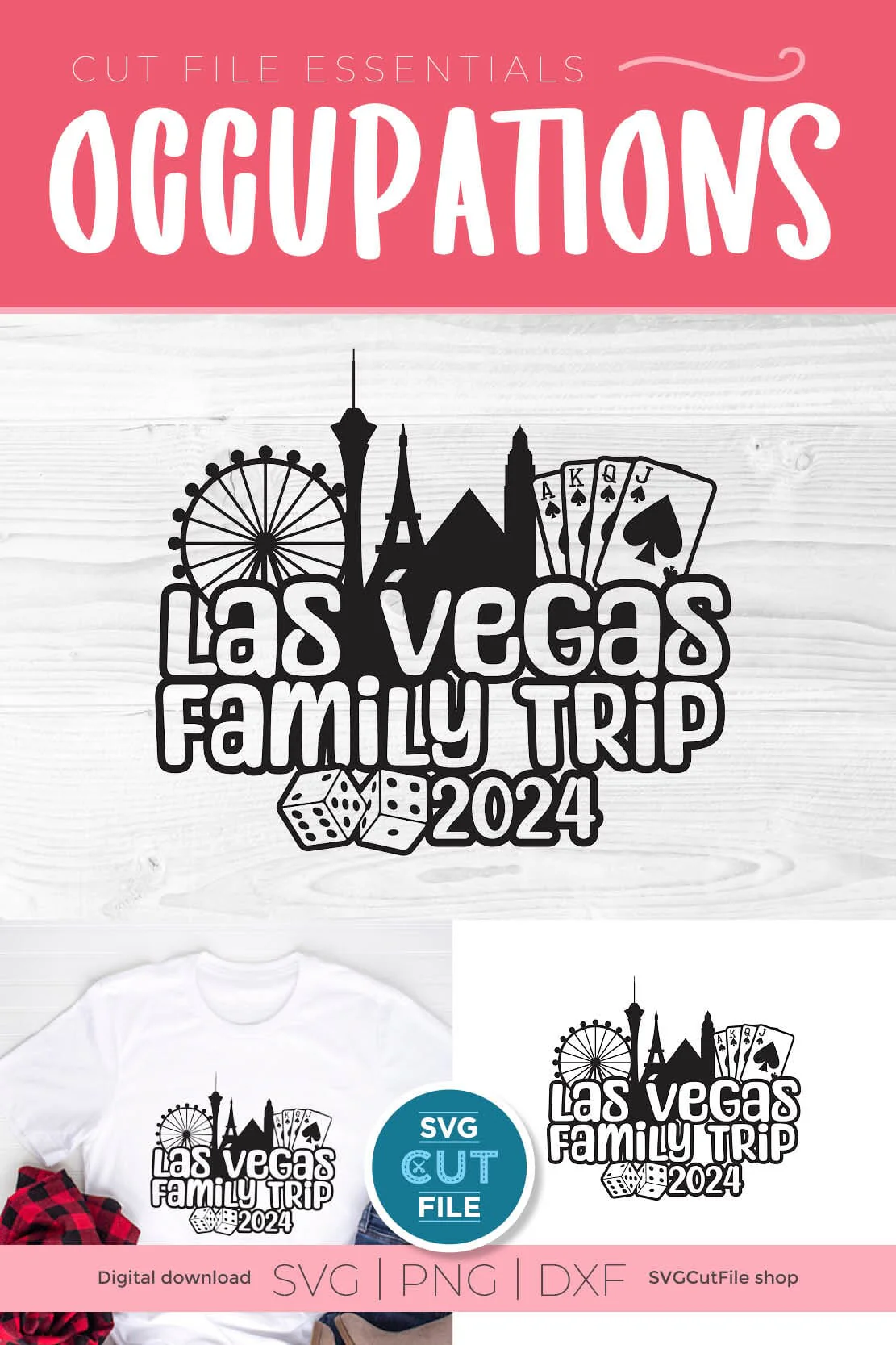 Las Vegas Family Trip svg with 2024 for a Family Weekend or Vacation - Image 2