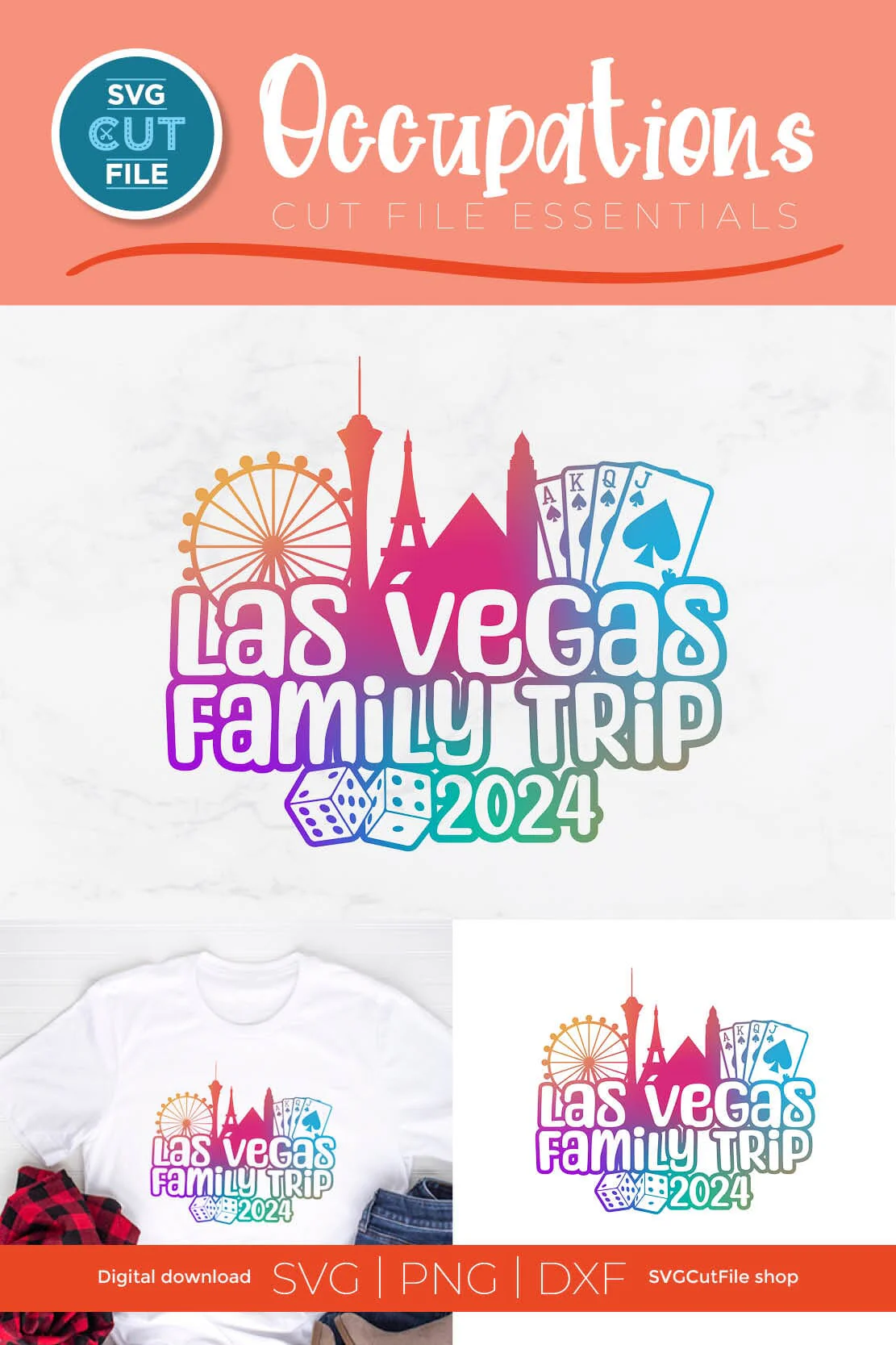 Las Vegas Family Trip svg with 2024 for a Family Weekend or Vacation - Image 3