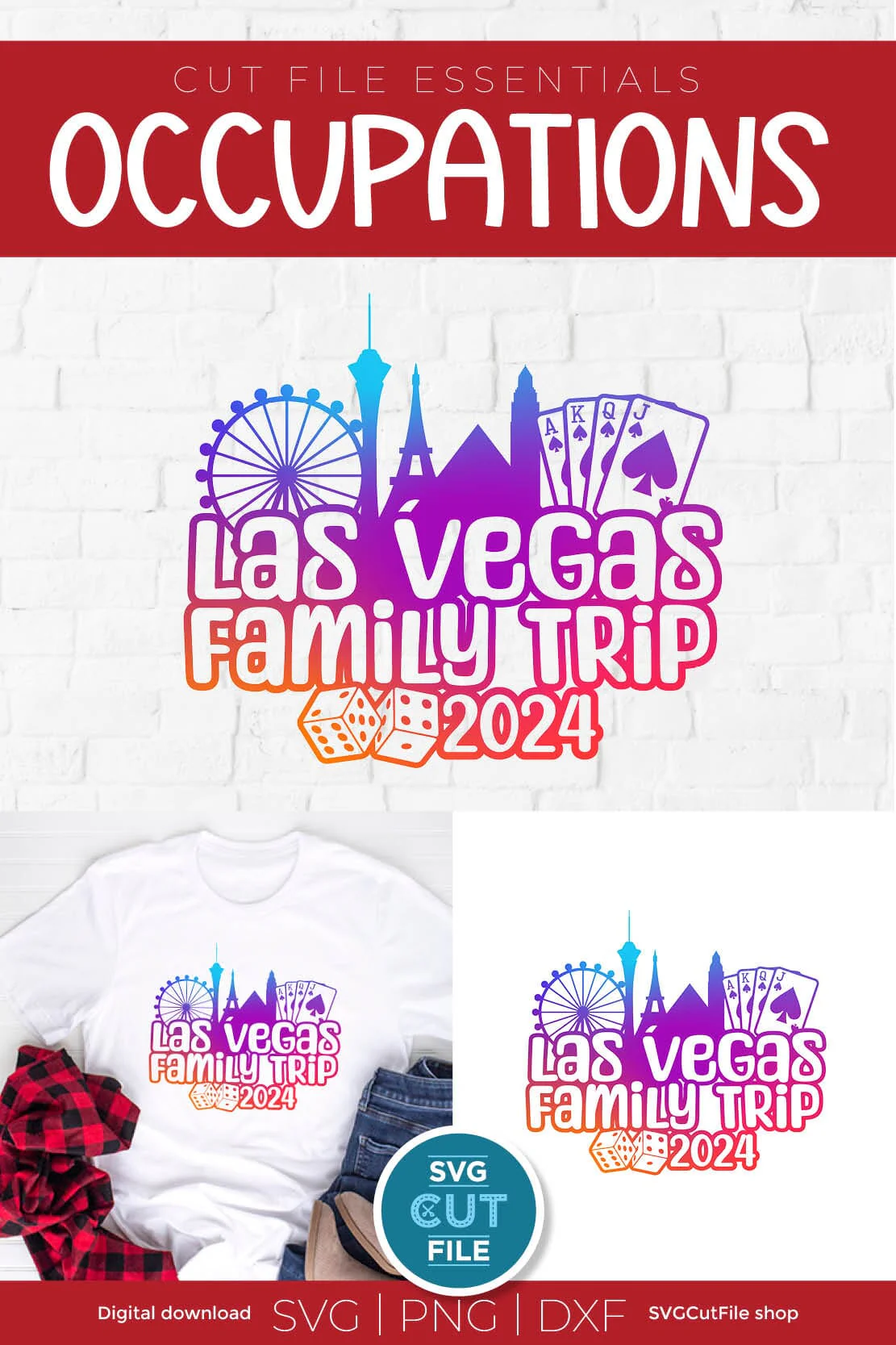 Las Vegas Family Trip svg with 2024 for a Family Weekend or Vacation - Image 4
