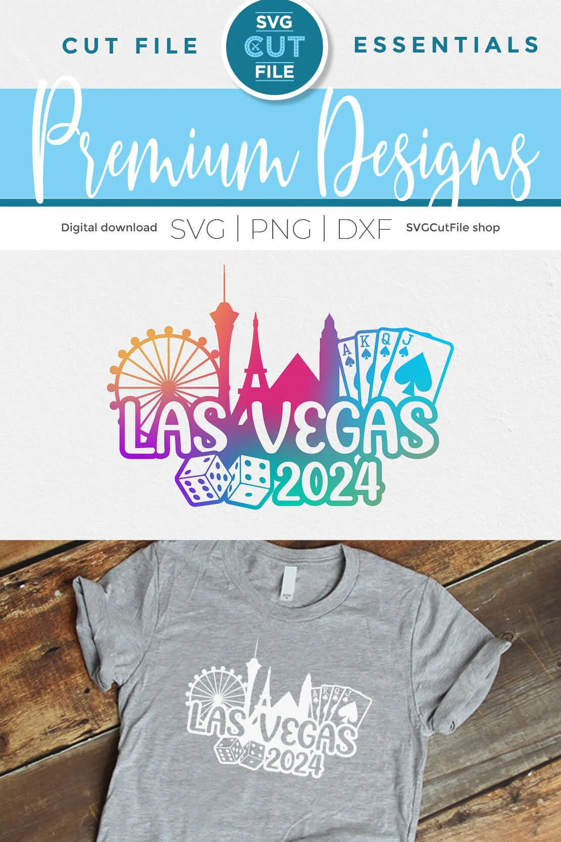 Las Vegas svg with 2024 for a Birthday Weekend, Crew, Family Trip, Vacation - Image 2
