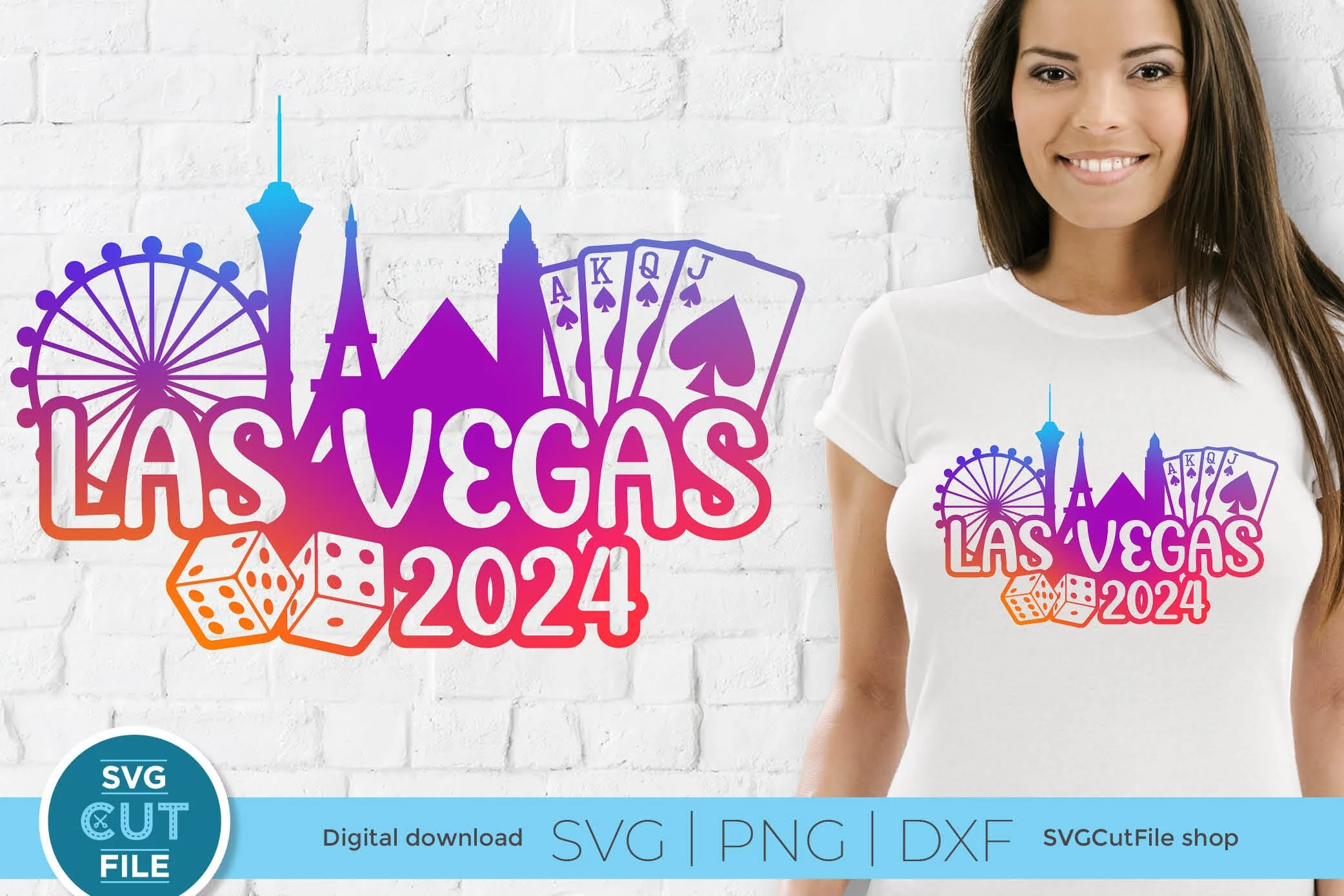 Las Vegas svg with 2024 for a Birthday Weekend, Crew, Family Trip, Vacation